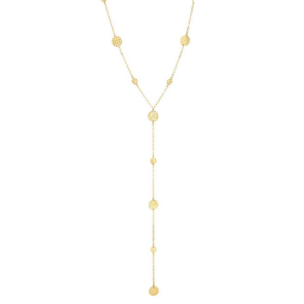 hammered-disc-lariat-chain-in-FDRCN3643-NL-YG